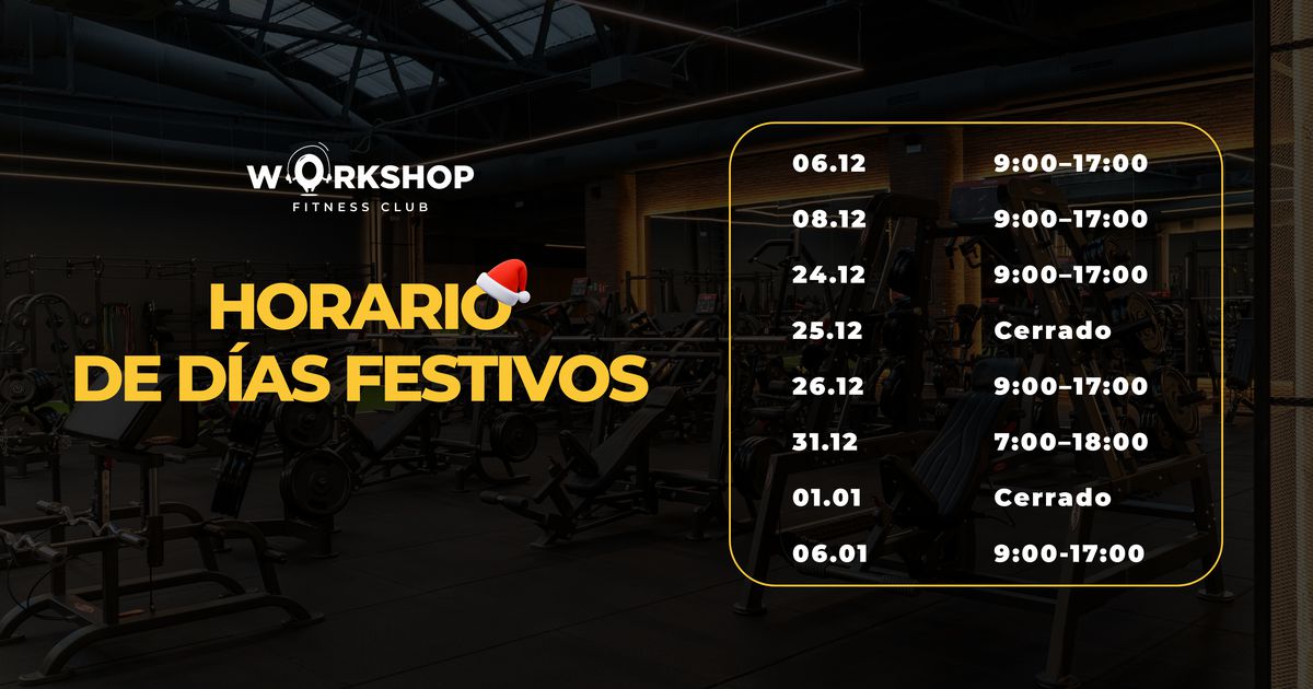 Horario especial de días festivos - 1